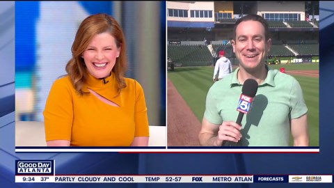 Full squad workout at Braves' spring training