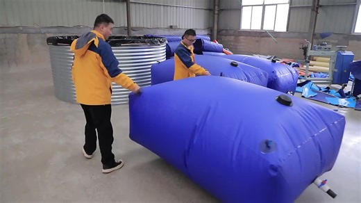 Long-Life 500 Liter Inflatable Collapsible Flexible Water Storage Bladder Tank for Water Treatment Machinery