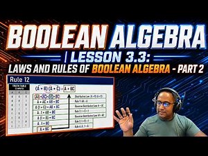 Digital Systems | Lesson 3.3: Boolean Algebra Simplification | Rules 10, 11 and 12 Explained