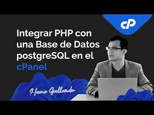How to integrate your PHP file with a PostgreSQL database from your cPanel