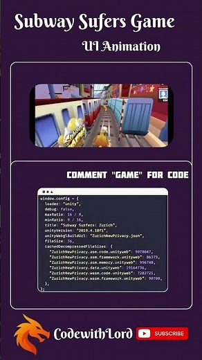 Subway Surfers Game Animation Tutorial | Create Subway Surfers Clone with HTML, CSS & JavaScript