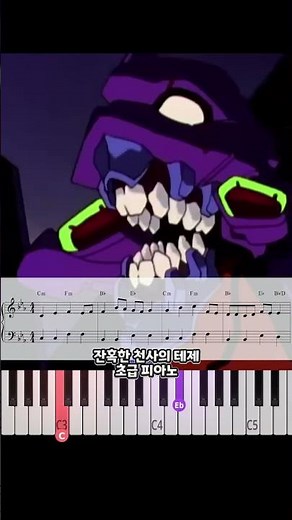 잔혹한 천사의 테제「残酷な天使のテーゼ」EASY PIANO SHEET
