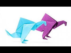 Manera fácil de hacer un spinosaurus de papel (dinosaurio de origami)