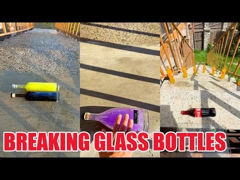 Breaking Glass Bottles & Balloon Drops 😱🔥 Crushing Crunchy & Soft Things! #asmr #satisfying