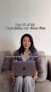 Day 16 of 30 - organizing my video files #shorts #contentcreator #organization