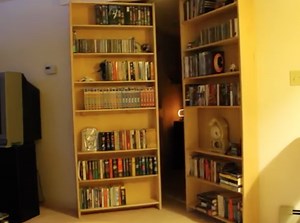 Bookcase automatically opens to reveal secret lair | Arduino Blog