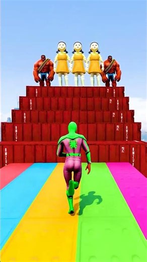 GTA 5 Epic Water Ragdolls | Spider-Man Jumps / Fails ep.16612 #shorts