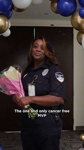 Just 13 days after she joined Ochsner Health as a security officer, Kimberly H. was diagnosed with Stage 3 triple negative breast cancer — one of the most aggressive forms of the disease. "I don't know if y'all have ever heard that saying, 'The Lord put you at the right place at the right time,'" Kimberly said. "Well, Ochsner had just started a study for triple negative breast cancer patients." Under the expert care of hematologist oncologist Lingling Du, MD, Kimberly participated in a groundbre