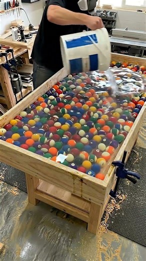 DIY Epoxy Resin Pool Ball Table Build | Satisfying Woodworking 🎱