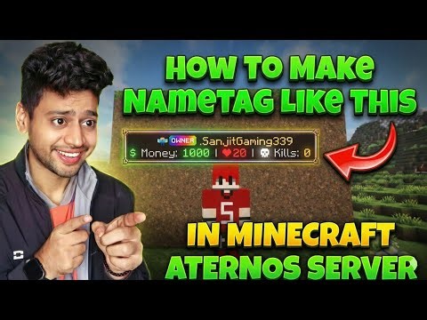 How To Make Professional NameTag in Minecraft Aternos Server | Full Setup Guide (2026)