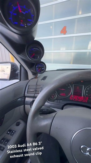 2003 Audi A4 B6 1.8T 3” Stainless steel valved exhaust, single exit and a dump to ground