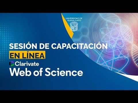 Sesión de capacitación en línea 'Web of Science' (agosto-diciembre 2025)