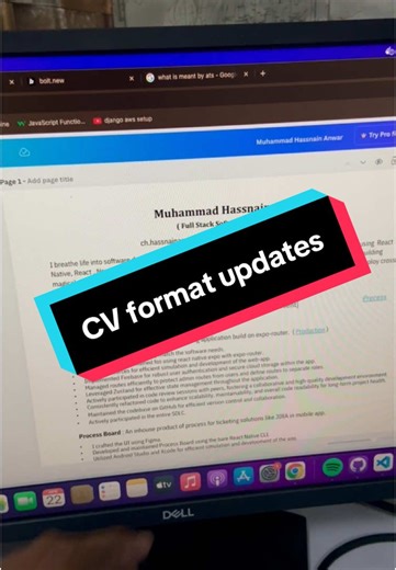 DM for CV format #cv #me #tech #it