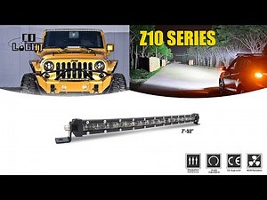 CO LIGHT Slim 6D Reflector Single Row LED Light Bar Z10 Series