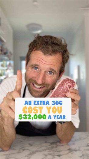 An extra 30g on a steak might not seem like much… but that “little” slip can cost you $32,000 a year. Chefs, know your numbers — it’s the difference between busy and profitable. Comment COURSE to learn the strategies I’ve used over 20 years running kitchens.