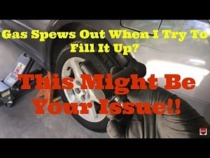 Gas Spews Out When I Try To Fill It Up - Broken Vent Control Valve on a Nissan