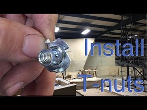Climbing Wall Build, T-Nut Install