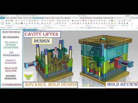 Plastic Injection Mold Design - Cavity Lifter Design or Design Slider lifter in Injection Mould