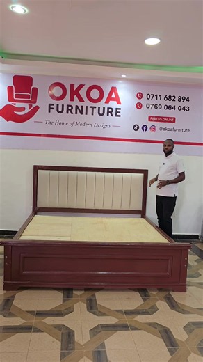Add comfort and elegance to your bedroom with our stylish Mocket Bed. ✅ Available on order ✅ Customizable in any color of your choice ✅ Strong and durable craftsmanship ✅ Made to match your style and space 📍 Visit us at Roysambu, Nairobi Order yours today and let us create the perfect bed for your home. #fundi001 #roysambufurniturestores #roysambufurniture #mocketbed #beds