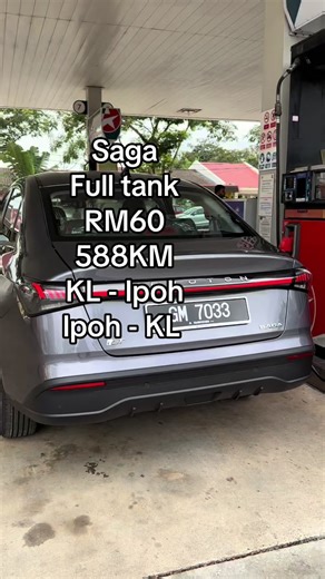 Saga Full Tank for RM60: Fuel Up to 588KM!
