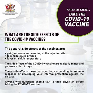 6.9K views · 45 reactions | The general side effects of the vaccines...