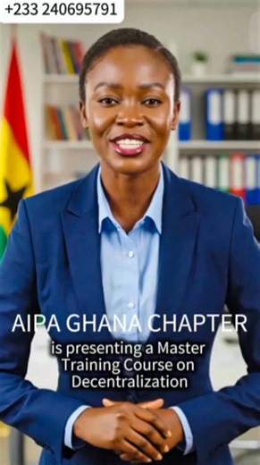 🚨 ARE YOU READY TO STRENGTHEN LOCAL GOVERNANCE AND DRIVE REAL COMMUNITY IMPACT? The Africa Institute of Public Administration (AIPA) – Ghana Chapter invites you to a Master Training Course on Decentralization Policy and Local Government Administration — a powerful 2-Day Certified Training designed for professionals shaping governance at the grassroots level. 📍 VENUE: Accra Technical University, Adabraka – Accra, Ghana 📅 DATE: 24–25 February, 2026 🎓 Certification Included | Online & In-Person