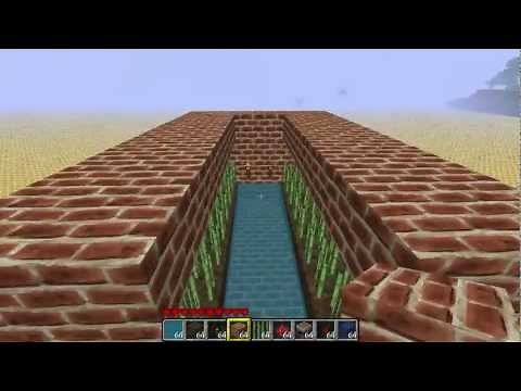 Minecraft Tutorial: Fully Automatic Reed / Sugar Cane Farm with Pistons