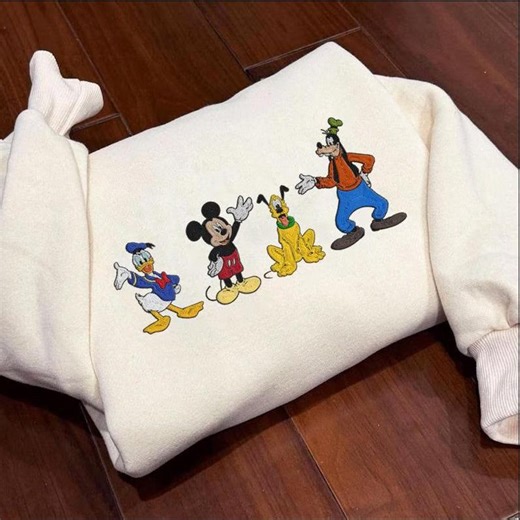 Disney Character Embroidery File Mickey Donald Pluto Goofy Design - Etsy