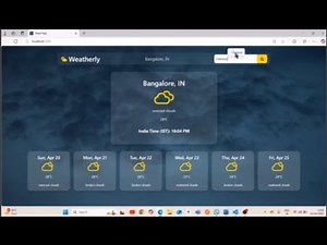 Real-Time Weather App with React JS | Live Weather, Local Time & Dynamic Backgrounds