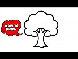 How to Draw a Tree Step by Step | Easy Tree Drawing for Beginners