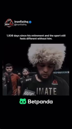 @ironfisthq on Instagram: "Does the sport feel empty to you too? 🥊🌧️ It has been 1,935 days since Khabib walked away. Since then, we’ve had wars, drama, and new stars—but there’s a specific kind of “aura” that only The Eagle brought to the Octagon. Many have tried to replicate the “Smesh” style, but nobody does it like the original. If you could bring one retired fighter back for a final title run in 2026, would it be Khabib, or is his story perfect the way it ended? 🗣️ Let’s hear your though