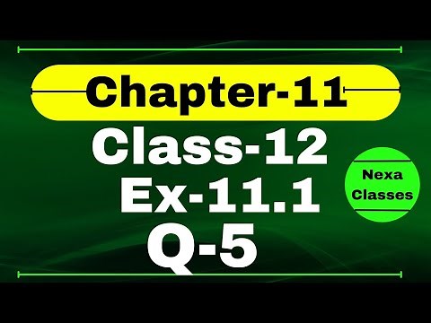 Class 12 Ex 11.1 Q5 Math | 3D Geometry | Q5 Ex 11.1 Class 12 Math | Ex 11.1 Q5 Class 12 Math | Nexa