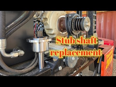 Timberking Sawmill, Diesel stub shaft replacement