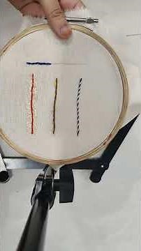 Easy split stitch embroidery for beginners 🪡 #handbroidery