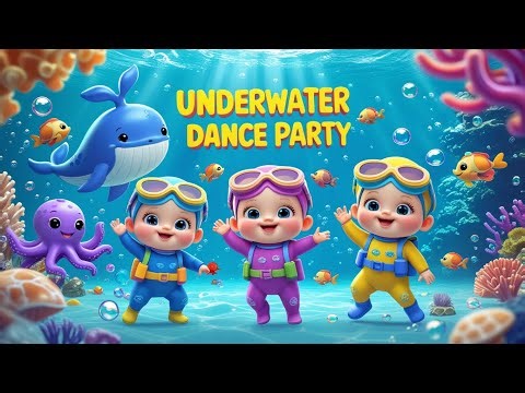 Underwater Dance Party | Baby Cartoon Song | Ocean Adventure for Kids#nurseryrhymes #BabyDance