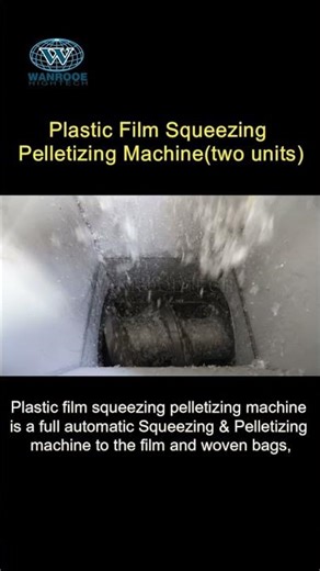 Squeeze Pelletizing Line: Producing Wrapping Film Pellets with Moisture less than 3% #shorts