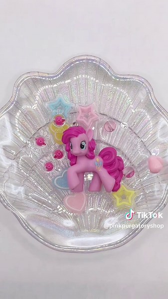 Handmade PinkiePie Keychain - Beaded My Little Pony MLP Collector Item