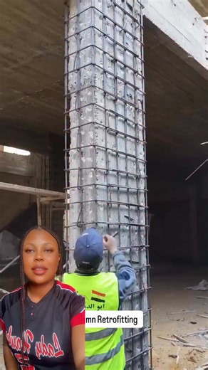 Column jacketing: a retrofitting method that enhances safety and prevents collapse. | chizzy pearl