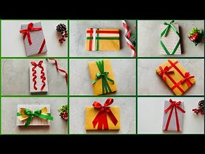 16 Amazing Ways to Wrap a Ribbon on a Gift Box | How to decorate a gift box #christmasgifts