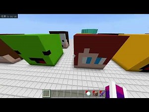 【マイクラ】実況者のスキン(頭)建築してきたもの集めてみた
