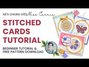 Simple Cross-Stitch Embroidery for Card Makers