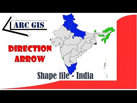 How to show direction in map arcmap | Direction arrow in map | #ArcGIS |