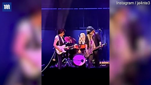 Johnny Depp appears at Royal Albert Hall in London alongside guitarist Jeff Beck