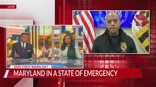 Gov. Wes Moore shares update on conditions in Maryland amid winter storm