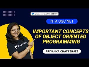 Important concepts of Object Oriented Programming | Priyanka | NTA UGC NET | Unacademy Live