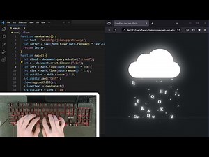 How to Create a Text Rain Effect with HTML CSS and JavaScript