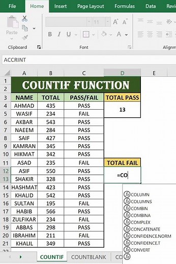 Count If Function Explained Fast