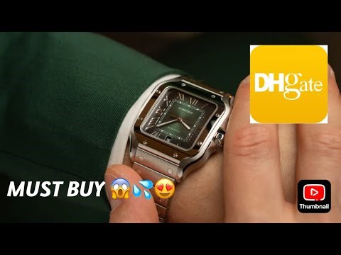 DHGATE Replica Cartier Santos Green Dial 😍 (amazing buy)
