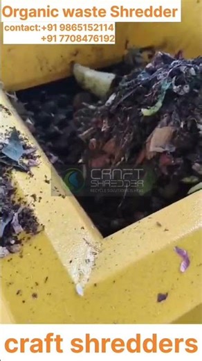 craft CSD -415 Organic waste shredder Machine / Municipal Solid waste shredder machine
