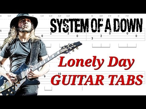 System of a Down - Lonely Day | Play Along GUITAR TABS | Tutorial | Lesson